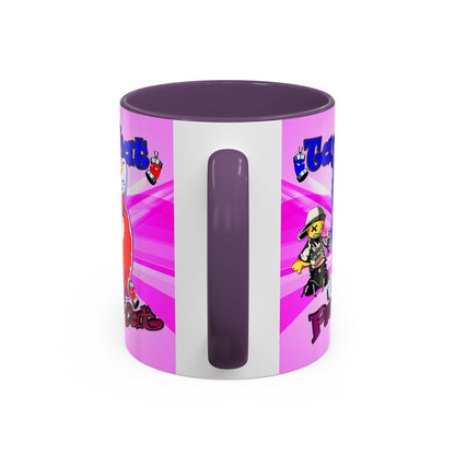 tag that - Accent Mug (light blue-pink wave)