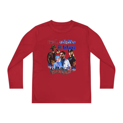 rw&b lives matter - Youth Long Sleeve Competitor Tee