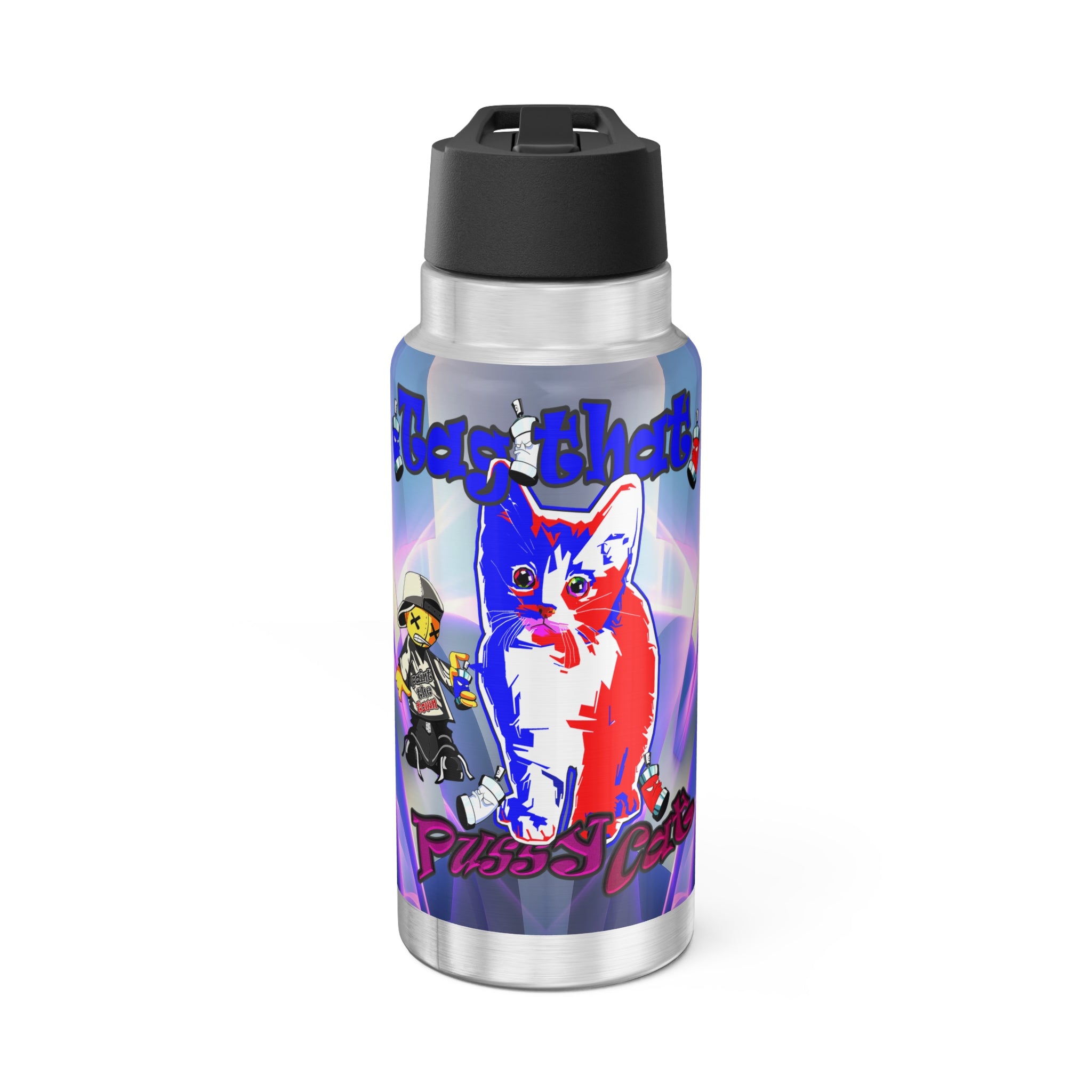 tag that - Gator Tumbler, 32oz  (grey-pink wave)