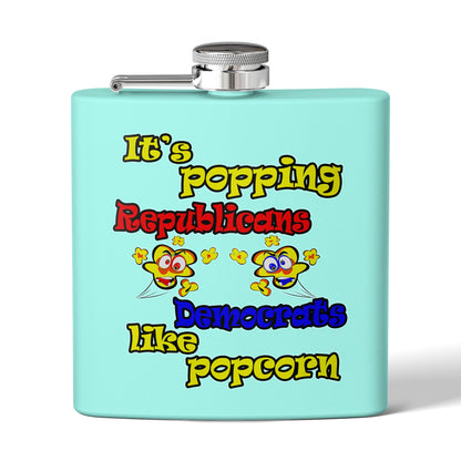 popping like popcorn - Stainless Steel Flask