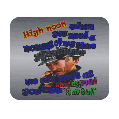 high noon - Mouse Pad (Rectangle) (brushed nickel)