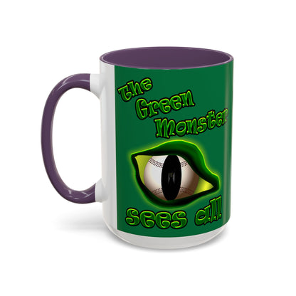 green monster - Accent Mug (dark green)