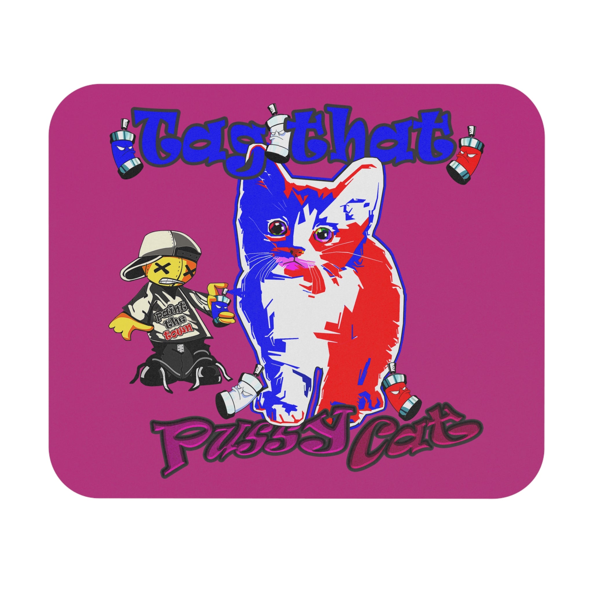 tag that - Mouse Pad (Rectangle) (pink)
