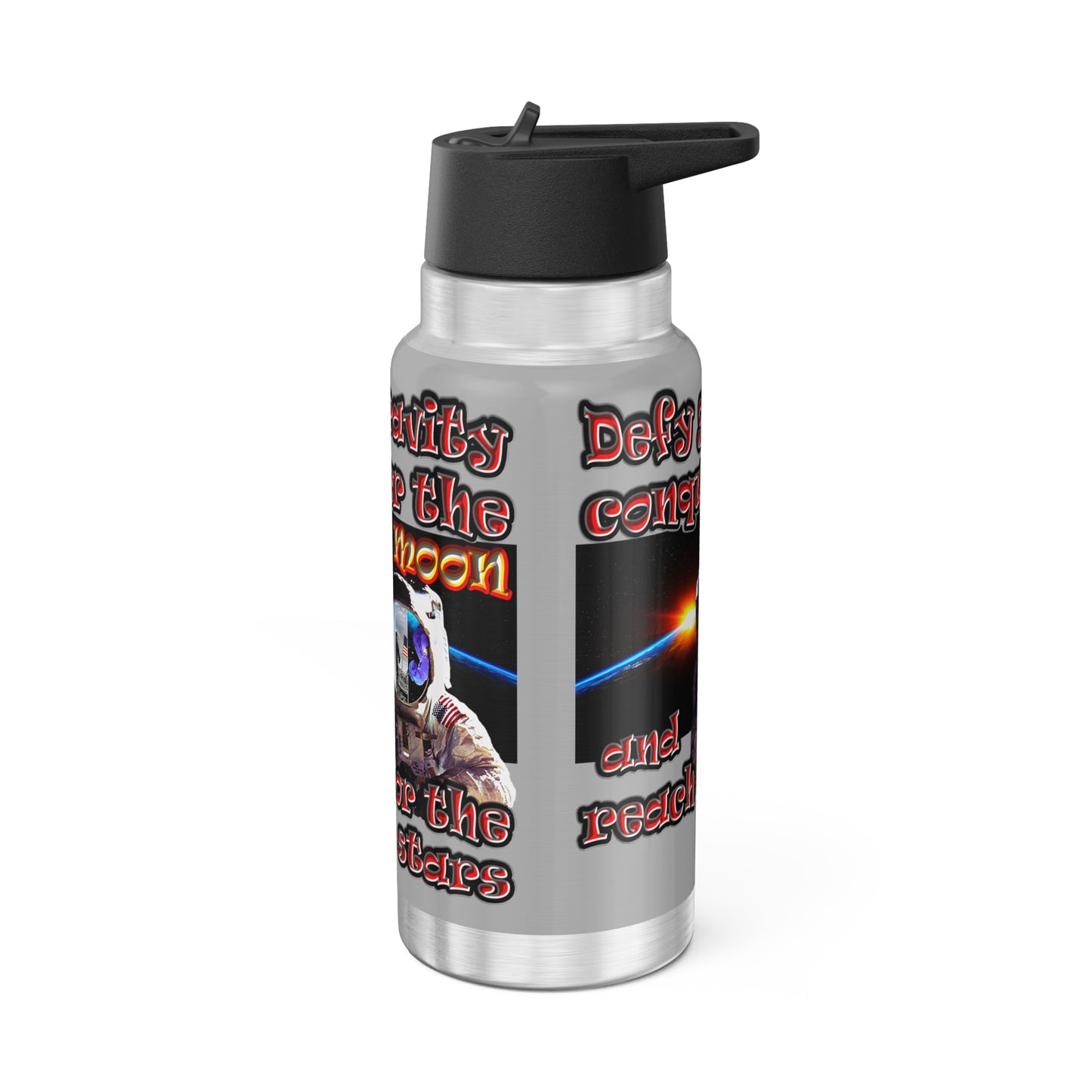 defy conquer reach - Gator Tumbler, 32oz (light grey)