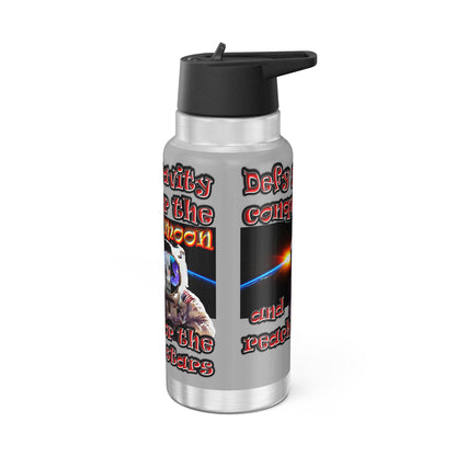 defy conquer reach - Gator Tumbler, 32oz (light grey)