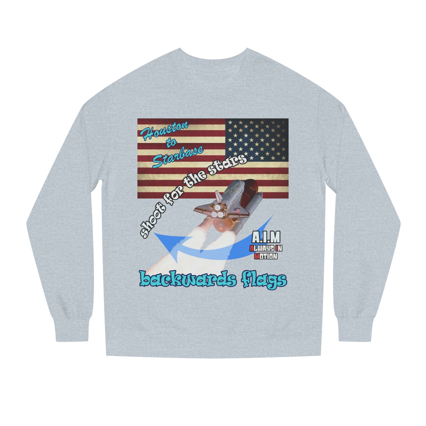 shoot for the stars - Unisex Crew Neck Sweatshirt