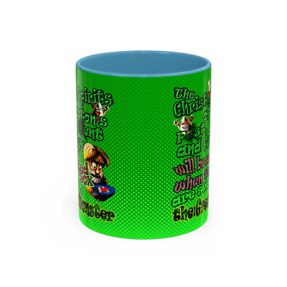 christmas spirits of boston - Accent Mug (logo green)