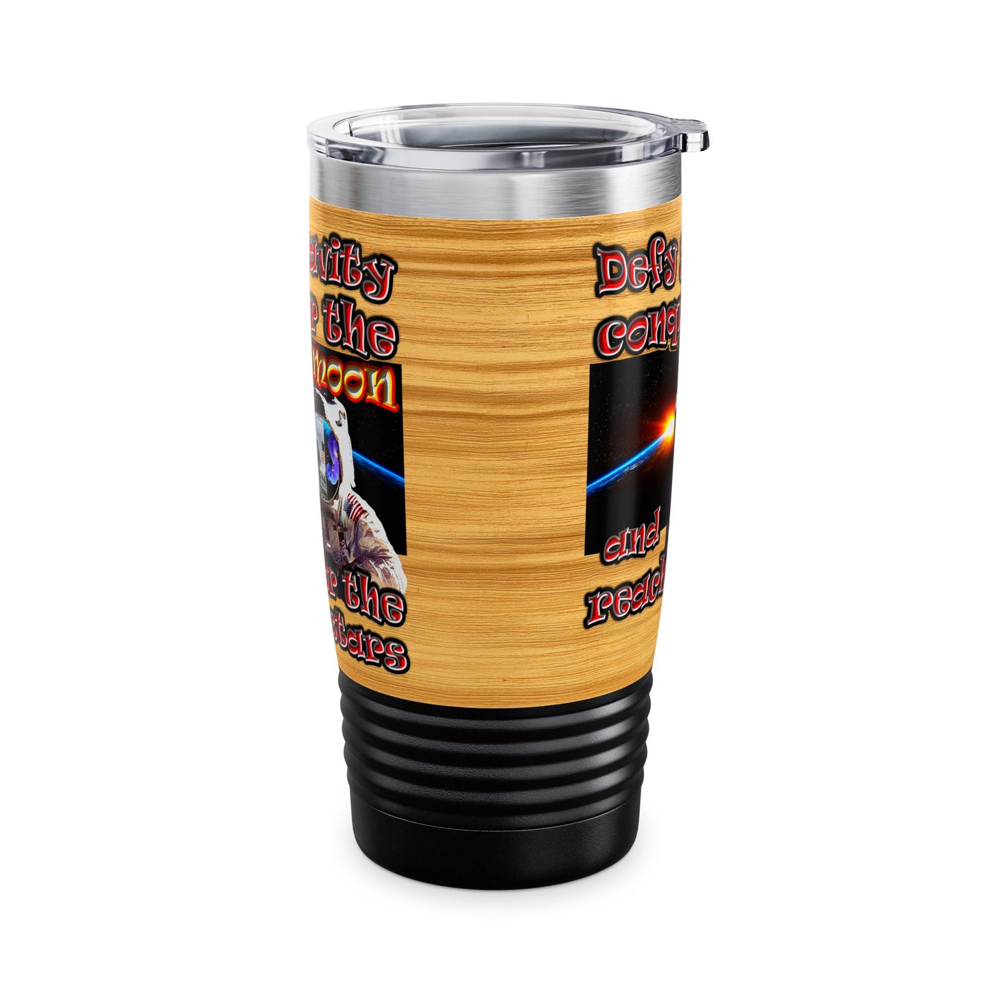 defy conquer reach - Ringneck Tumbler, 20oz (butterscotch wood finish)