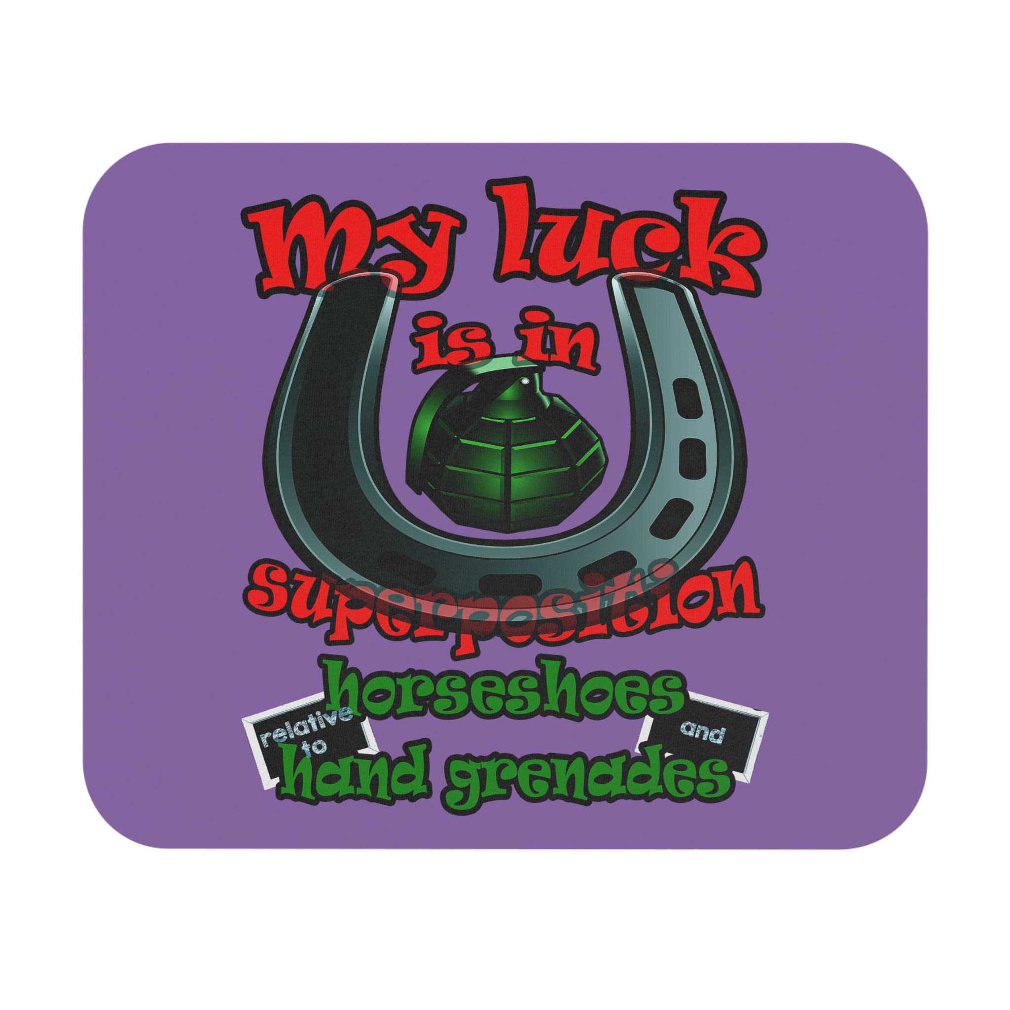 my luck - Mouse Pad (Rectangle) (light purple)