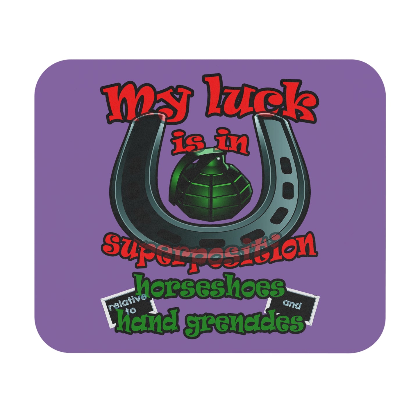 my luck - Mouse Pad (Rectangle) (light purple)