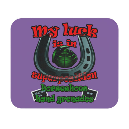 my luck - Mouse Pad (Rectangle) (light purple)