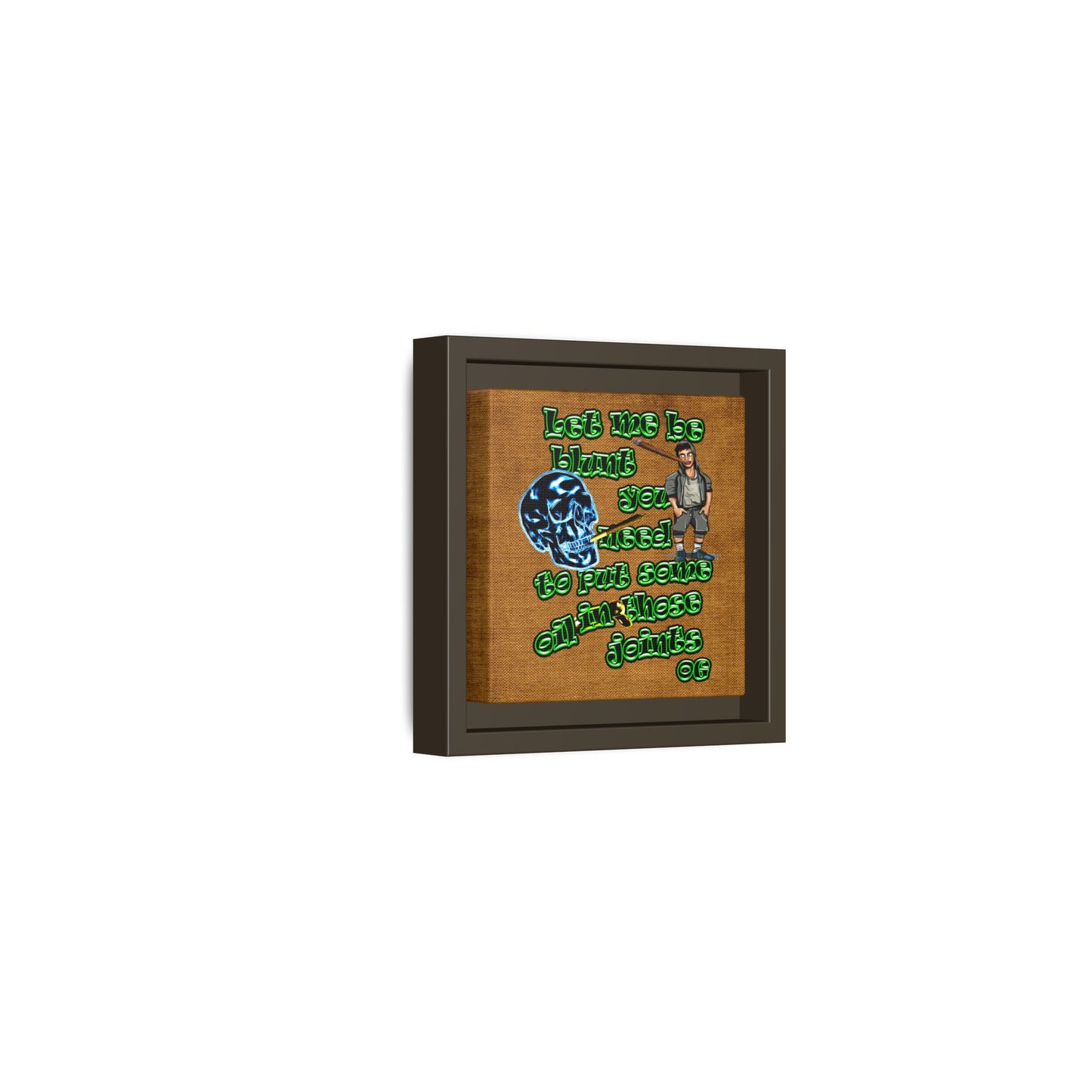 og - framed canvas art (brown papyrus)