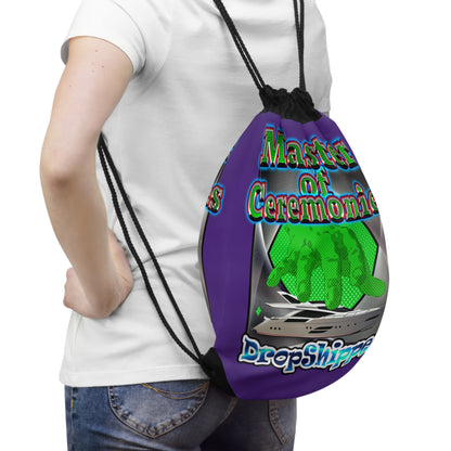logo - Drawstring Bag (purple)