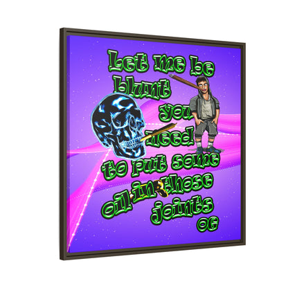 og - framed canvas art (purple-pink wave)