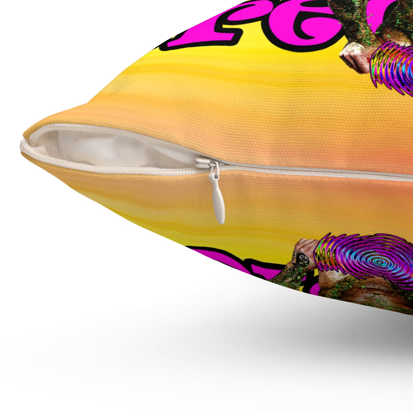 hoes b4 bros - Spun Polyester Square Pillow - (color blur)
