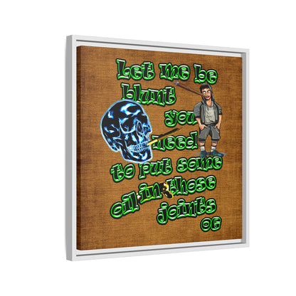 og - framed canvas art (brown papyrus)