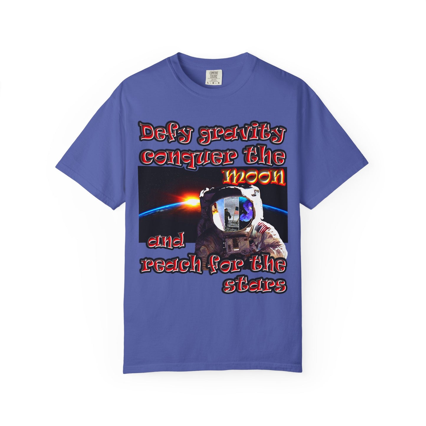 defy conquer reach - Unisex Garment-Dyed T-shirt