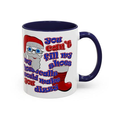 santa's shoes - Accent Mug (white)