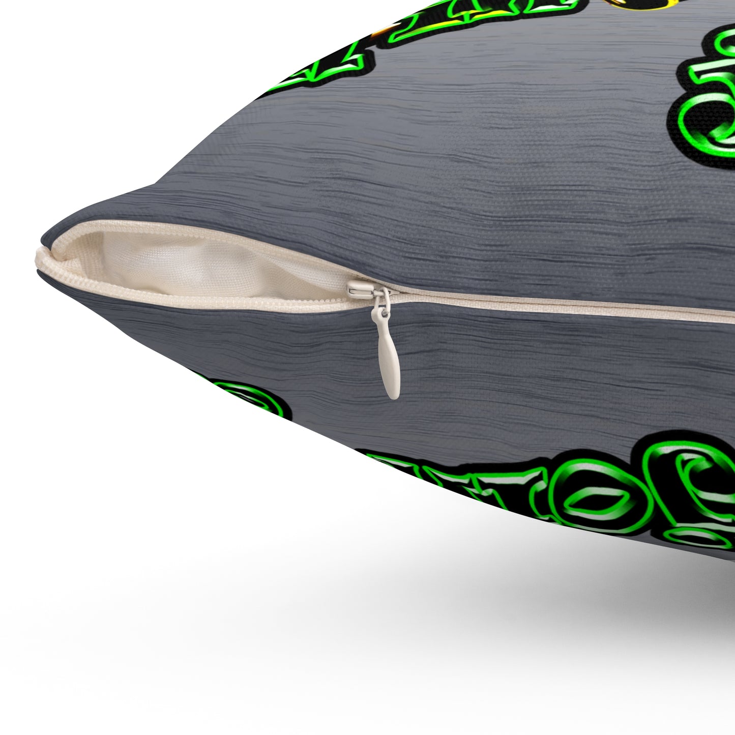 og - Spun Polyester Square Pillow - (brushed nickel)