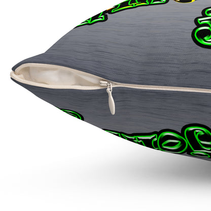 og - Spun Polyester Square Pillow - (brushed nickel)