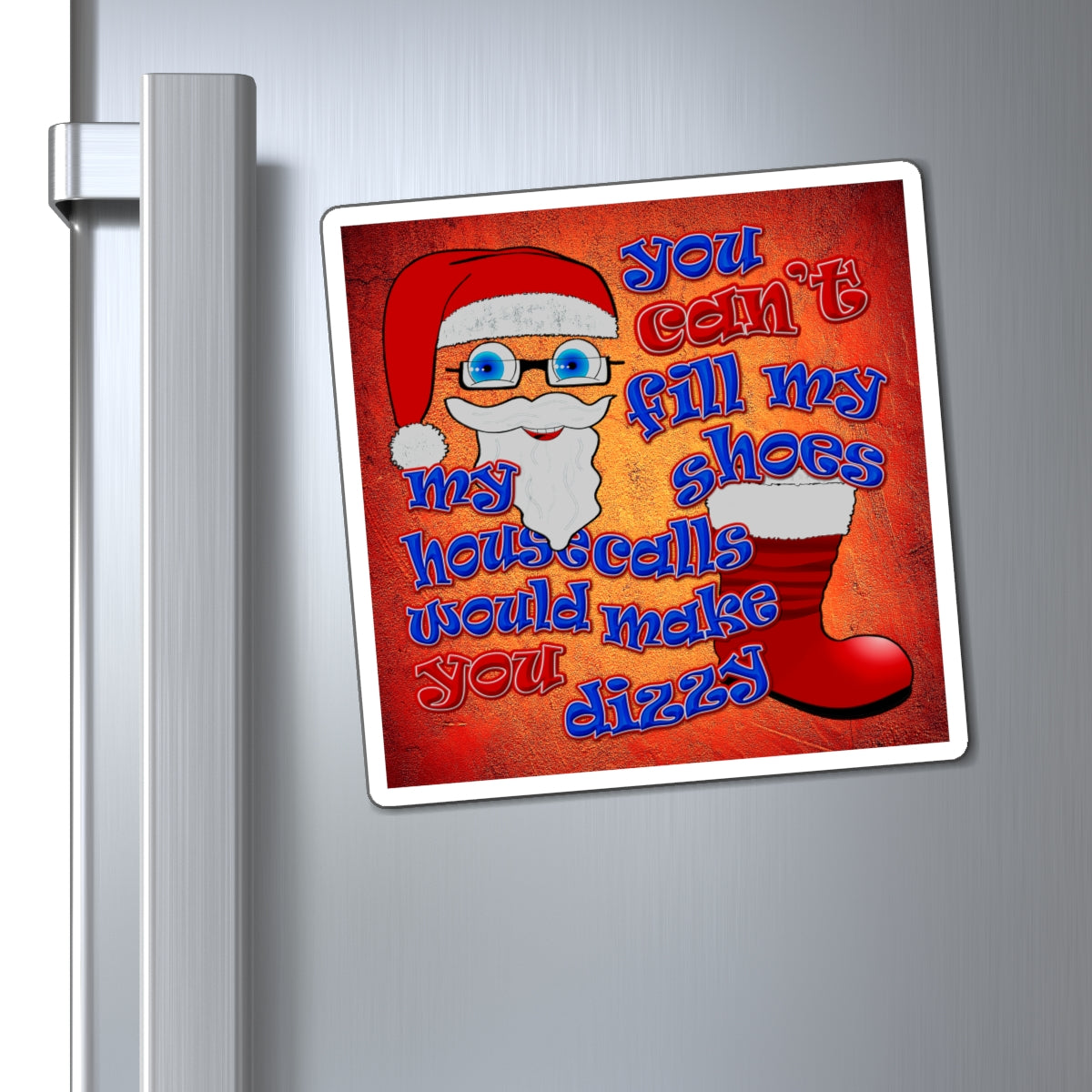 santa's shoes - Magnets - (burnt orange)