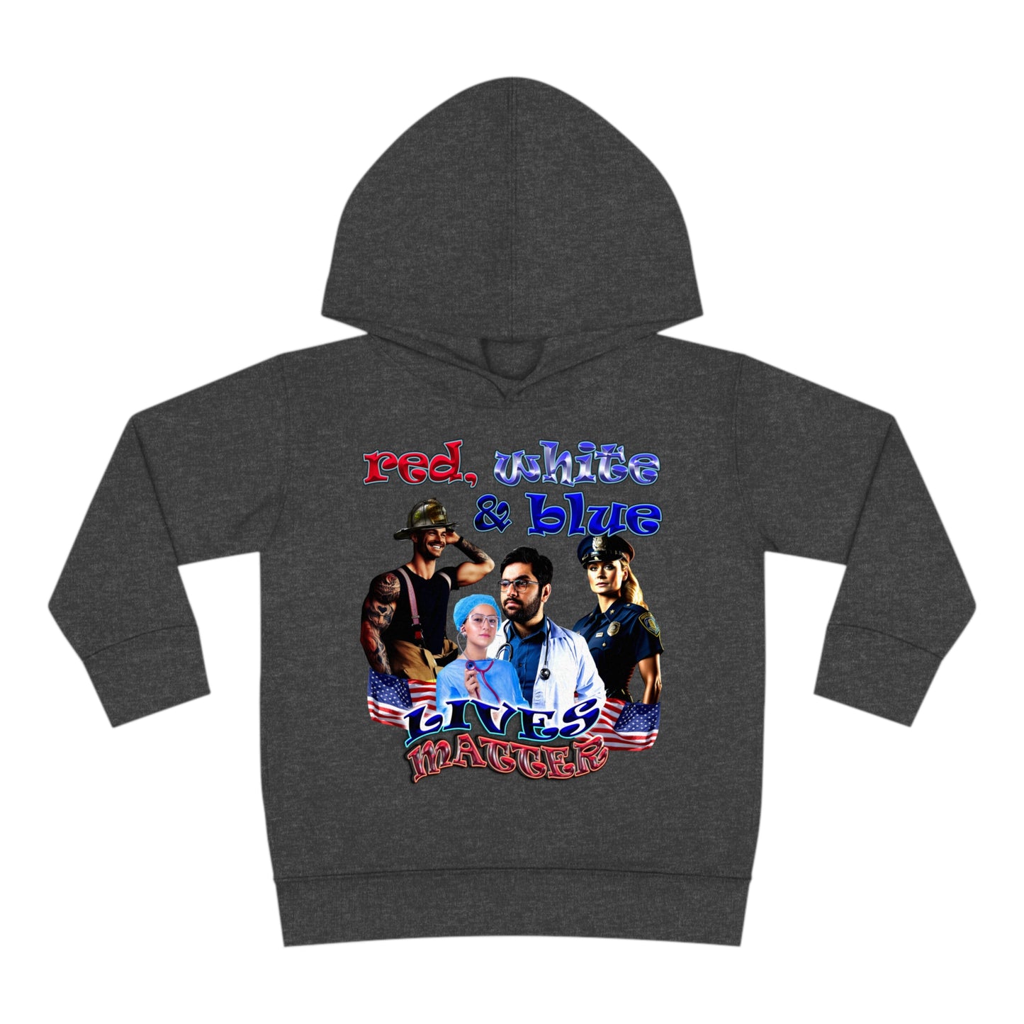 rw&b lives matter - Toddler Pullover Fleece Hoodie
