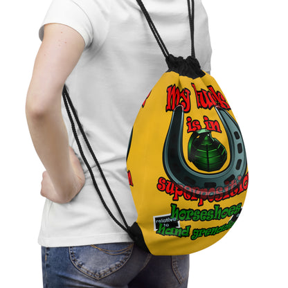 my luck - Drawstring Bag (yellow)