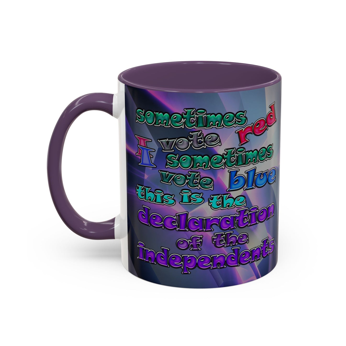 declaration of the independents - Accent Mug (grey-pink wave)
