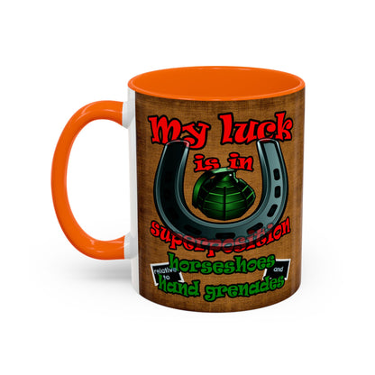 my luck - Accent Mug (brown papyrus)