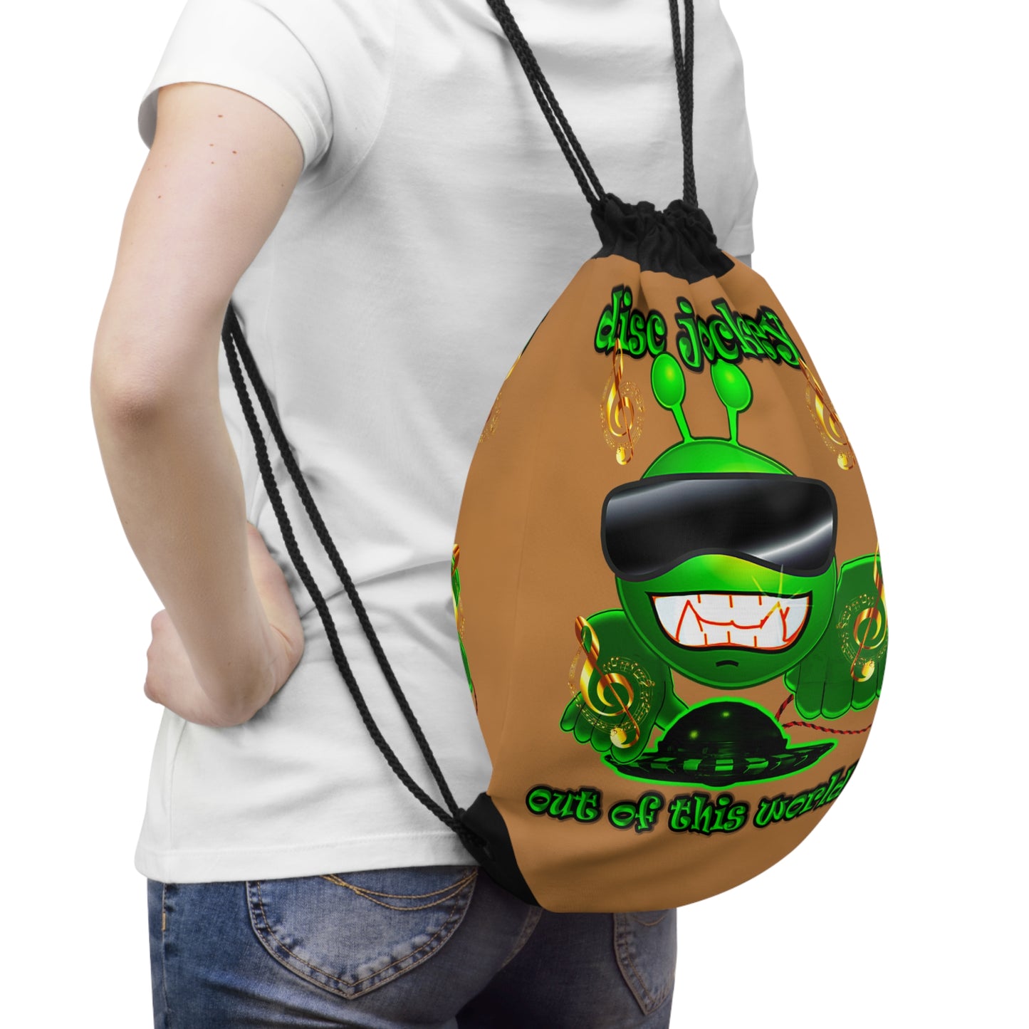disc jockey - Drawstring Bag (light brown)