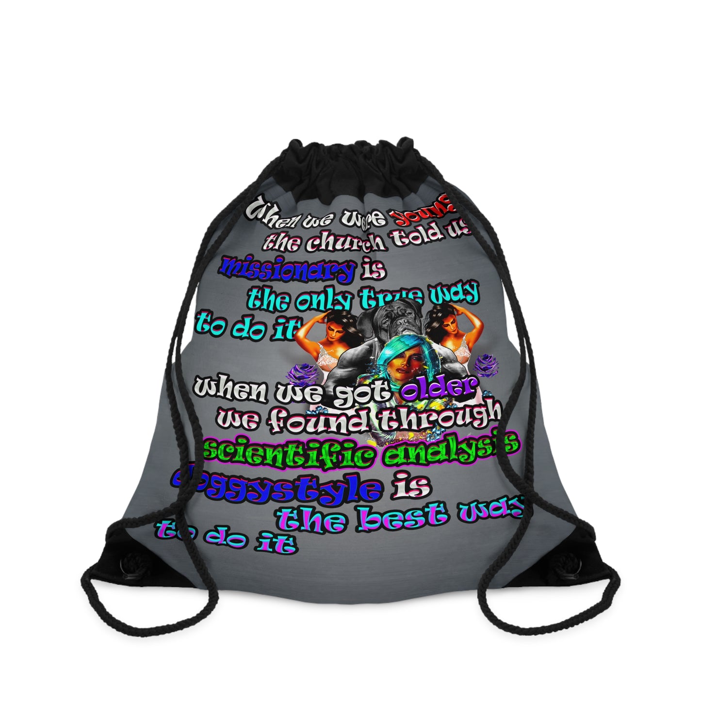 doggystyle - Drawstring Bag (grey-light grey)
