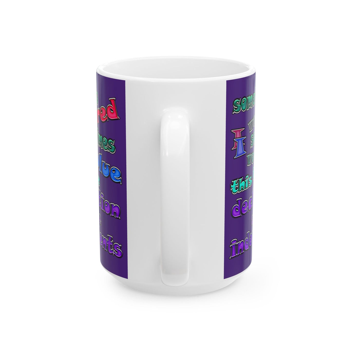 declaration of the independents - White Mug (purple)