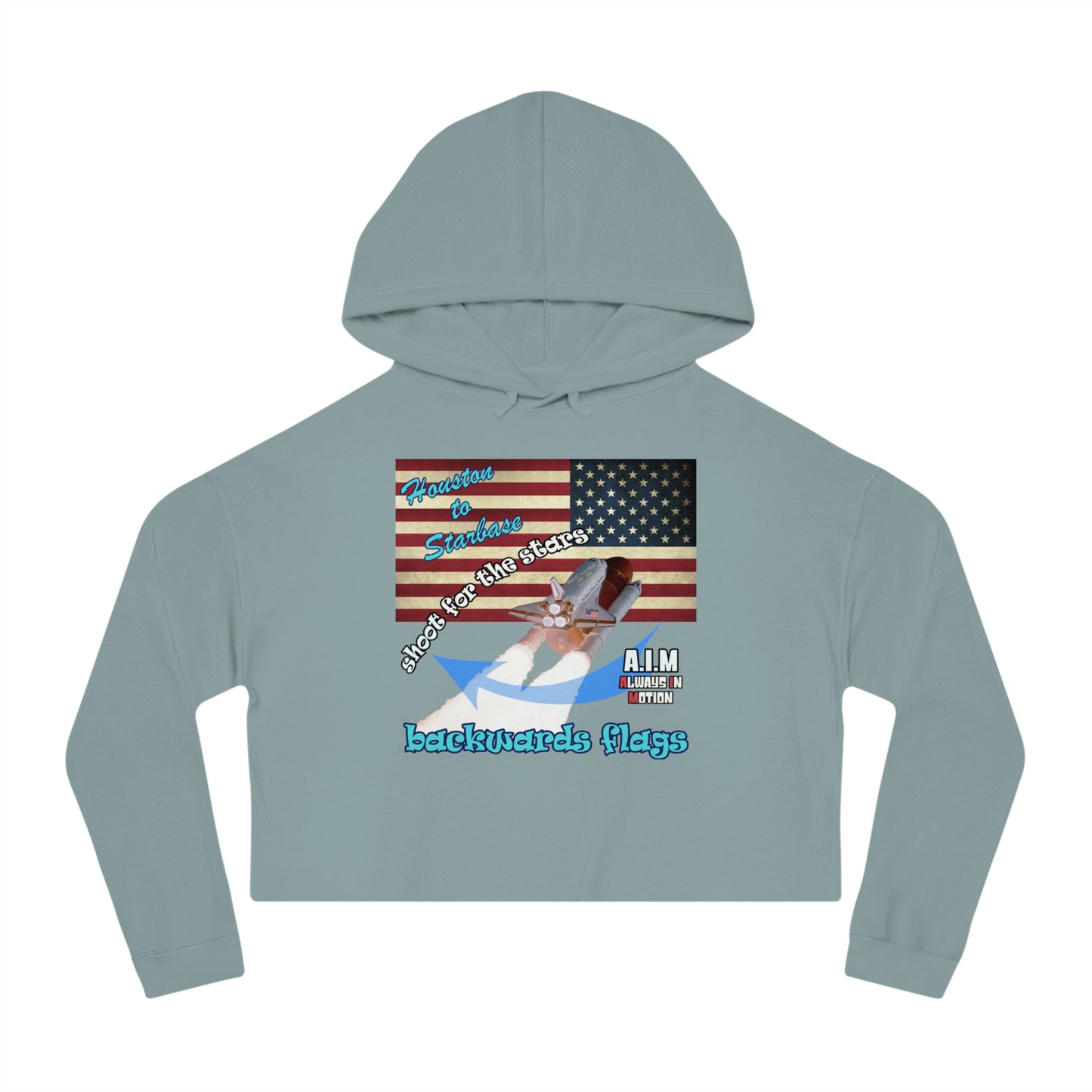 shoot for the stars - Women’s Cropped Hooded Sweatshirt