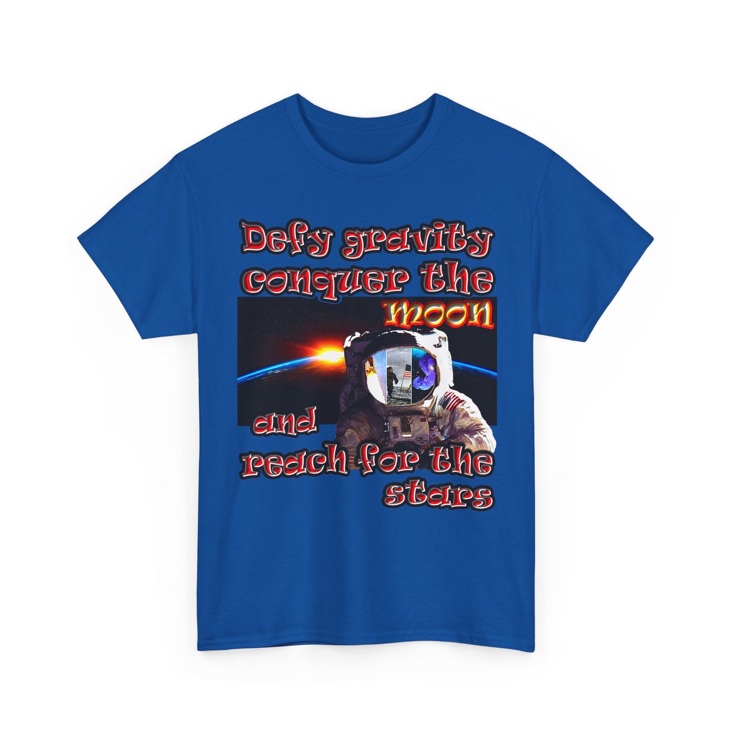 defy conquer reach - Unisex Heavy Cotton Tee