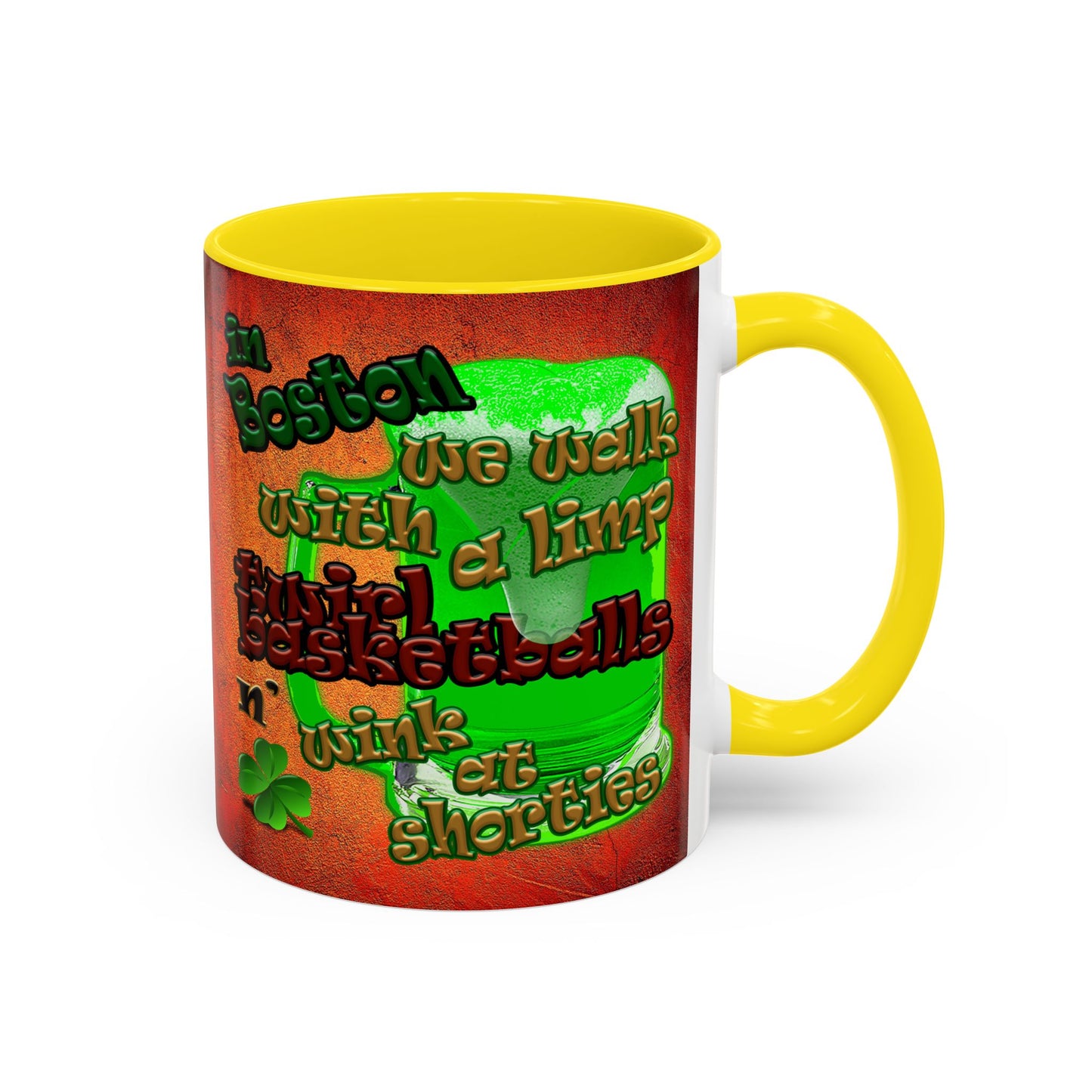 celtics logo - Accent Mug (burnt orange)