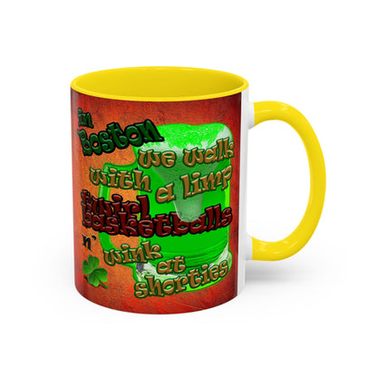 celtics logo - Accent Mug (burnt orange)