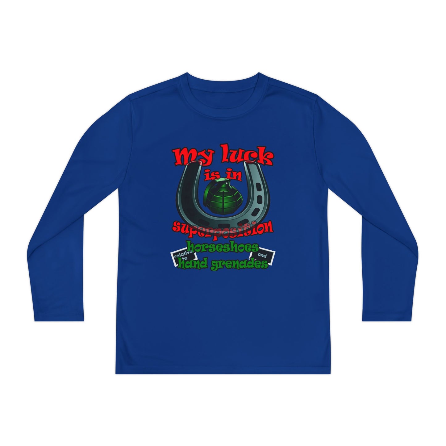 my luck - Youth Long Sleeve Competitor Tee
