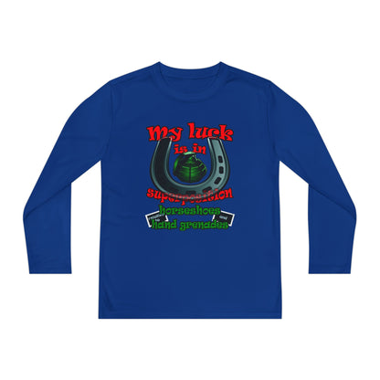 my luck - Youth Long Sleeve Competitor Tee
