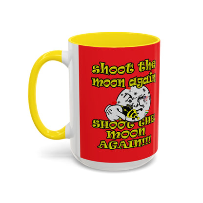 shoot the moon again - Accent Mug (red)