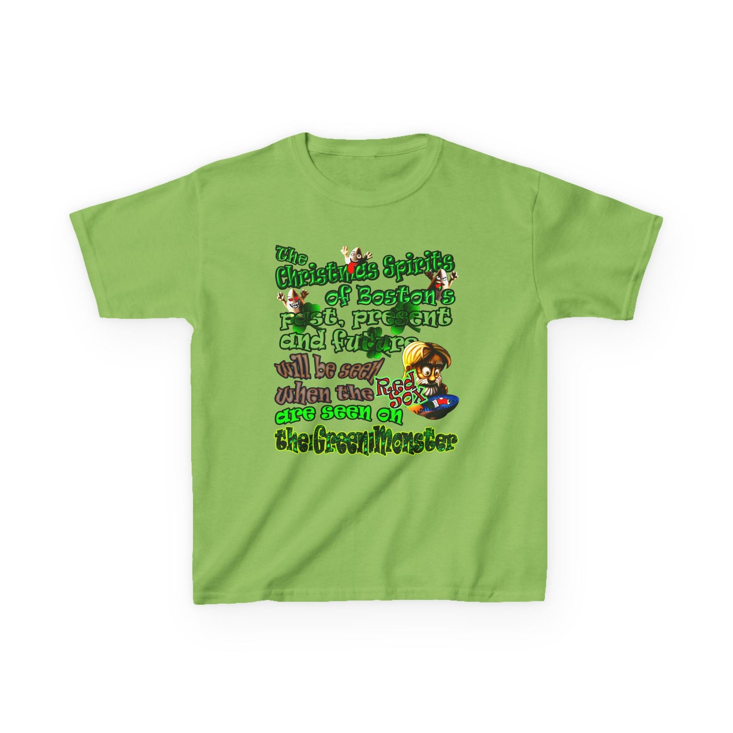 christmas spirits of boston - Kids Heavy Cotton™ Tee