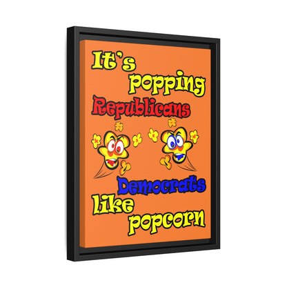 popping like popcorn - framed canvas art (crusta)