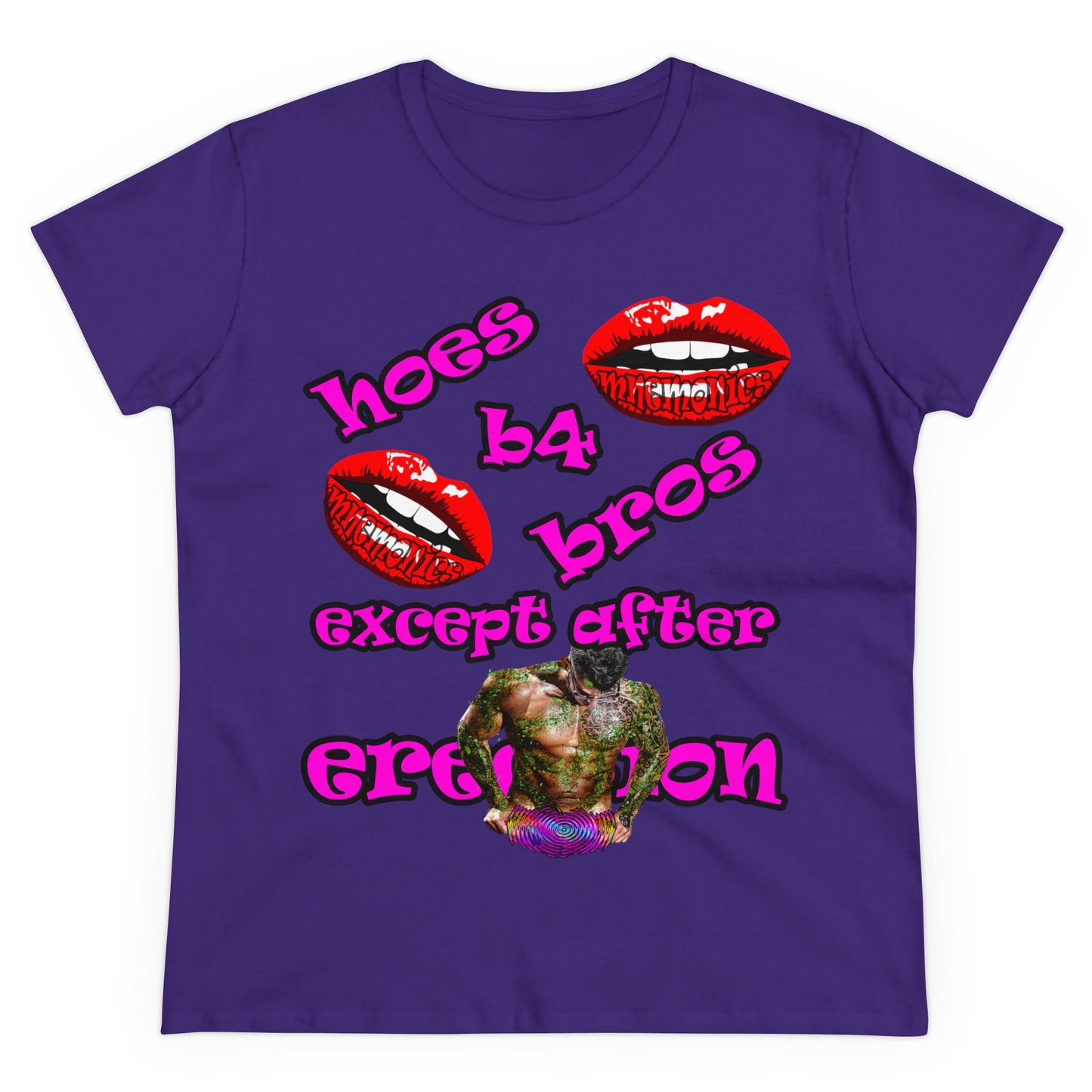 hoes b4 bros - Women's Midweight Cotton Tee