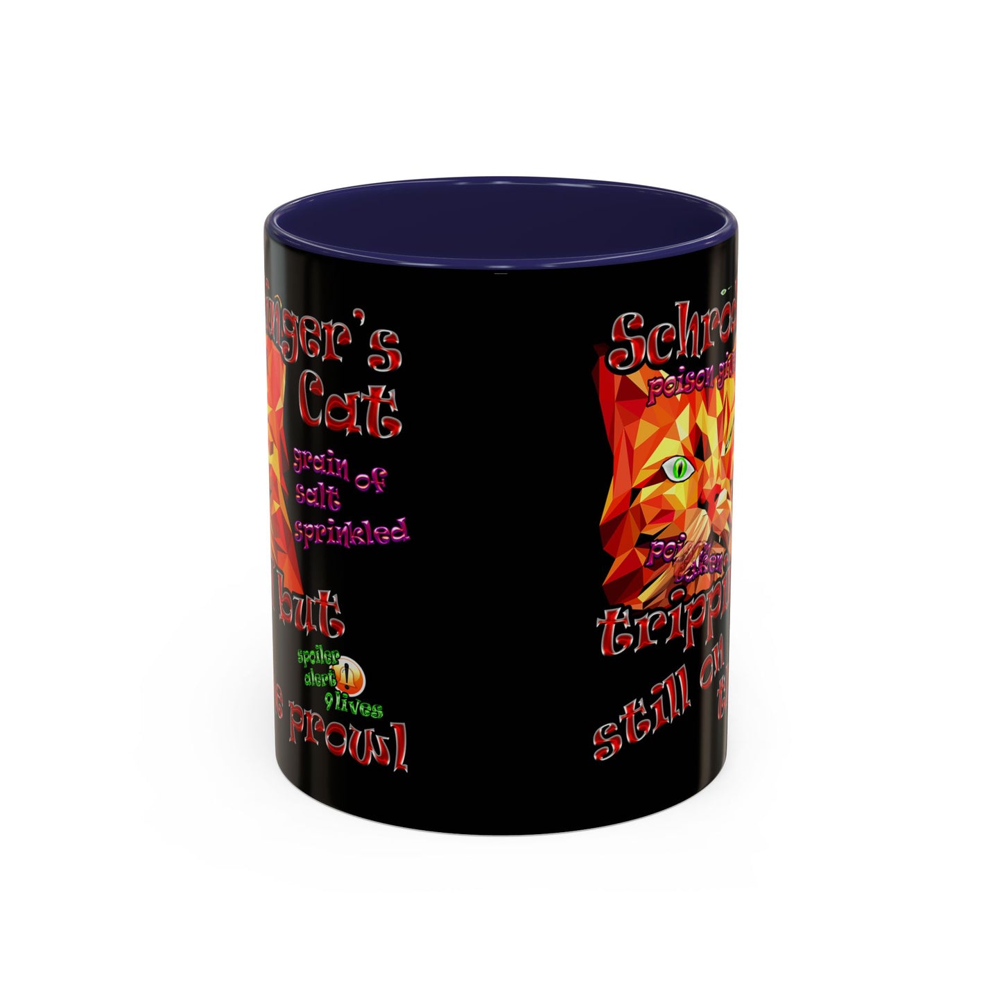 schrodinger's cat - Accent Mug (black)