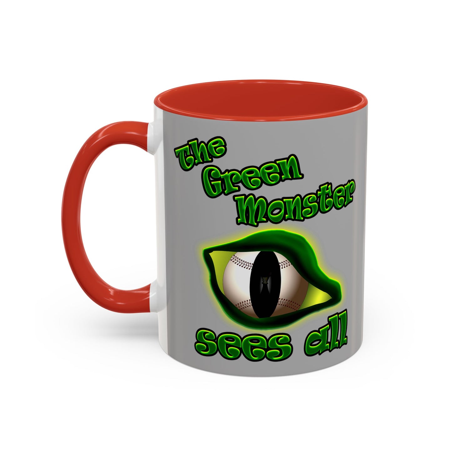 green monster - Accent Mug (light grey)