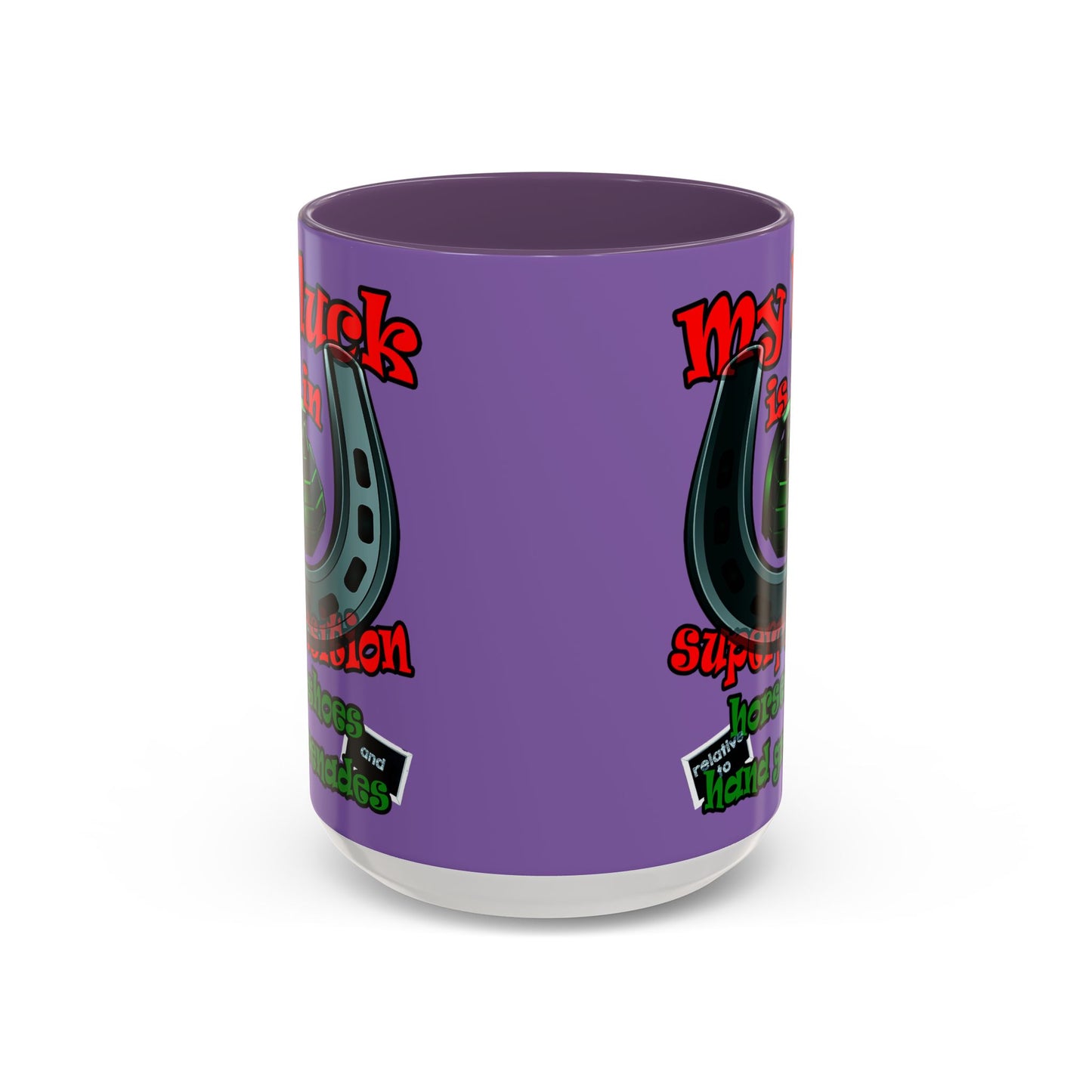 my luck - Accent Mug (light purple)