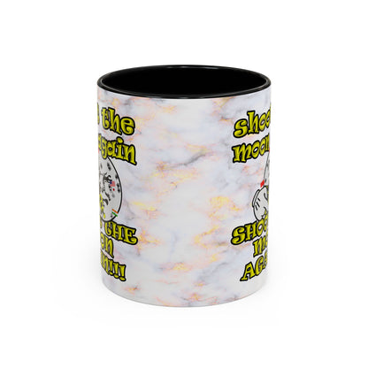 shoot the moon again - Accent Mug (white marble)