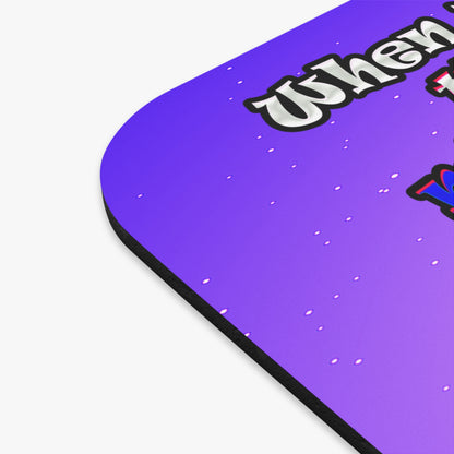 doggystyle - Mouse Pad (Rectangle) (purple-pink wave)