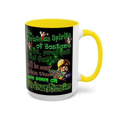 christmas spirits of boston - Accent Mug (black)