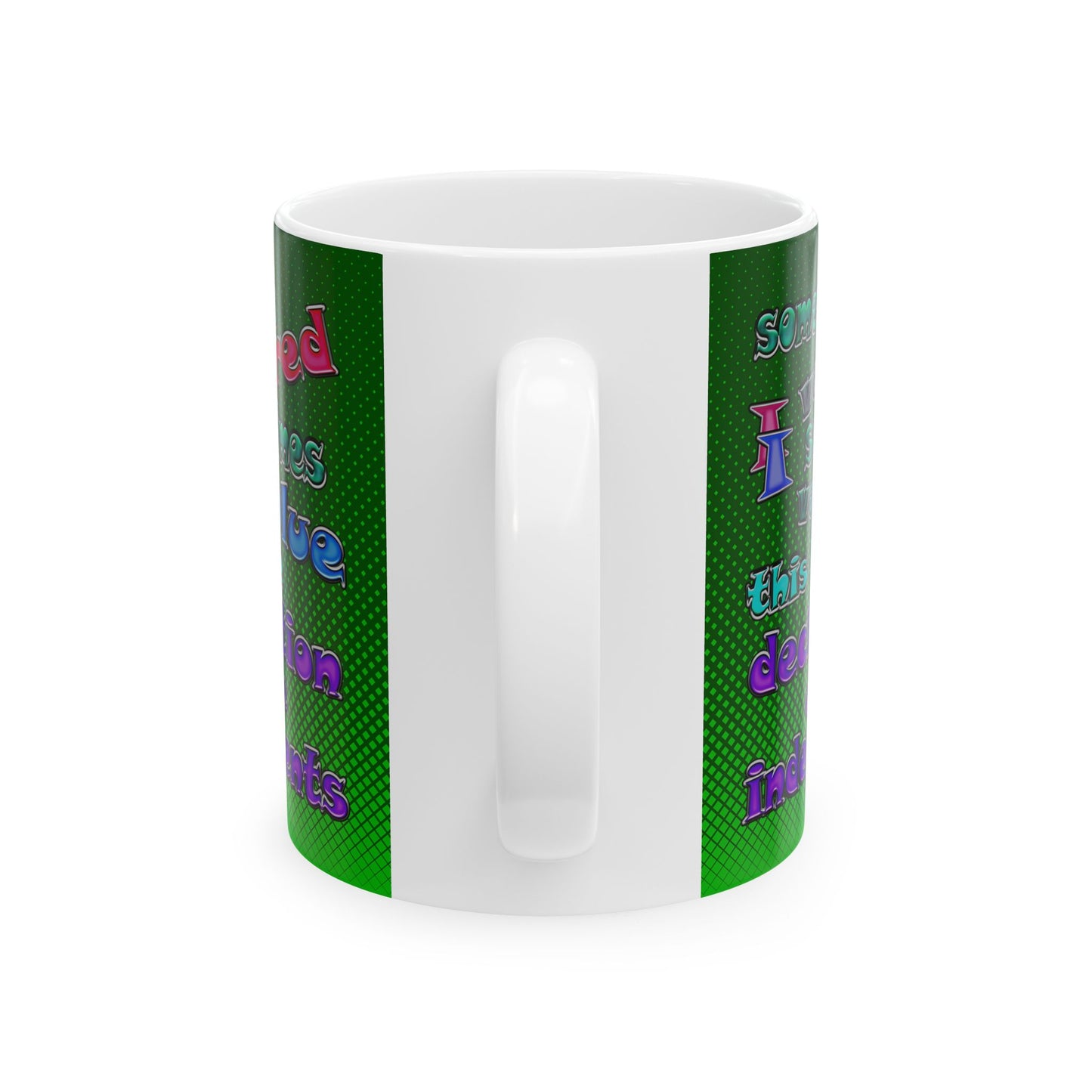 declaration of the independents - White Mug (logo green)