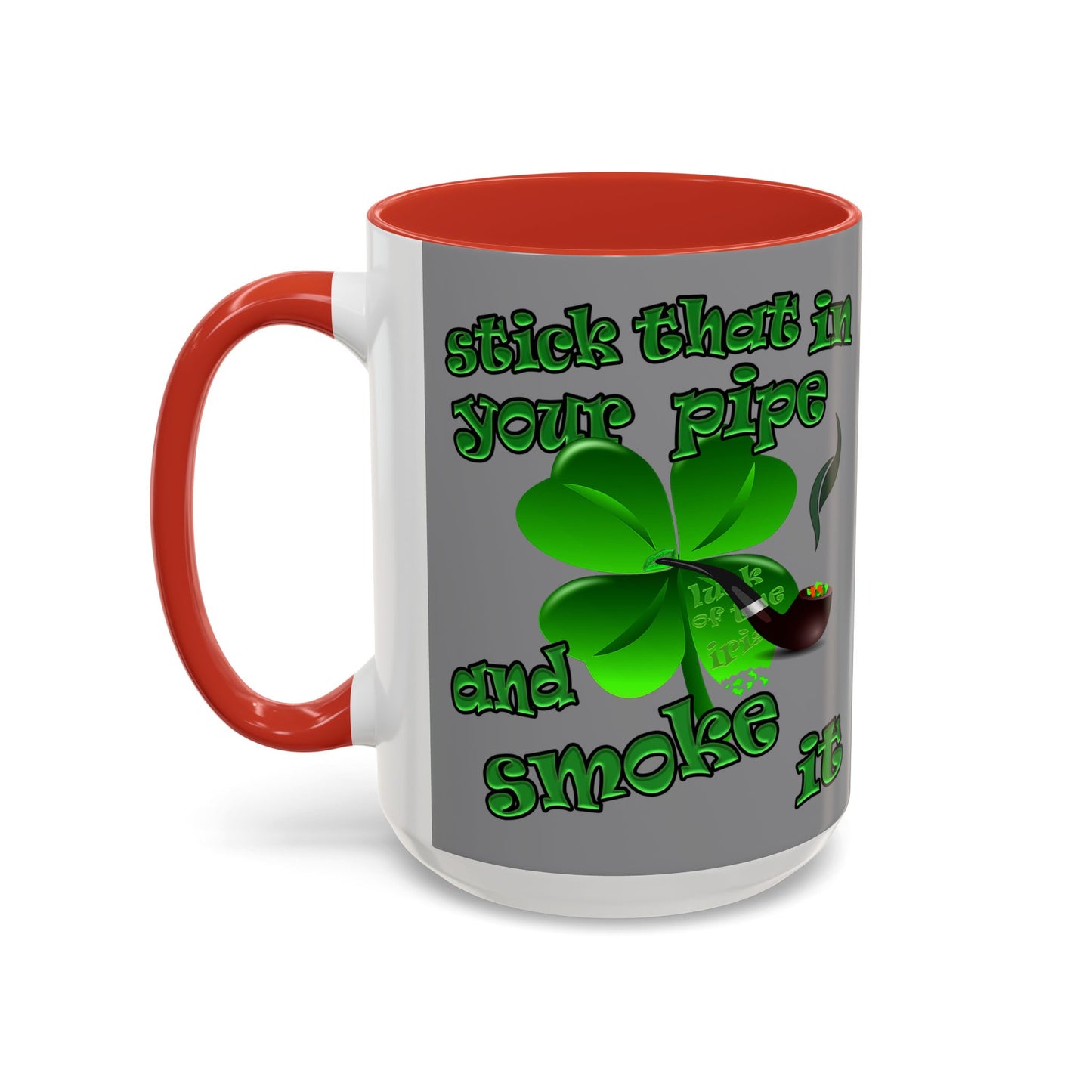 celtics logo - Accent Mug (grey)